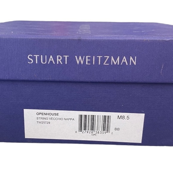 Stuart Weitzman Openhouse String Vecchio Open Toe Heels in Nappa Size 8.5 - Picture 13 of 15